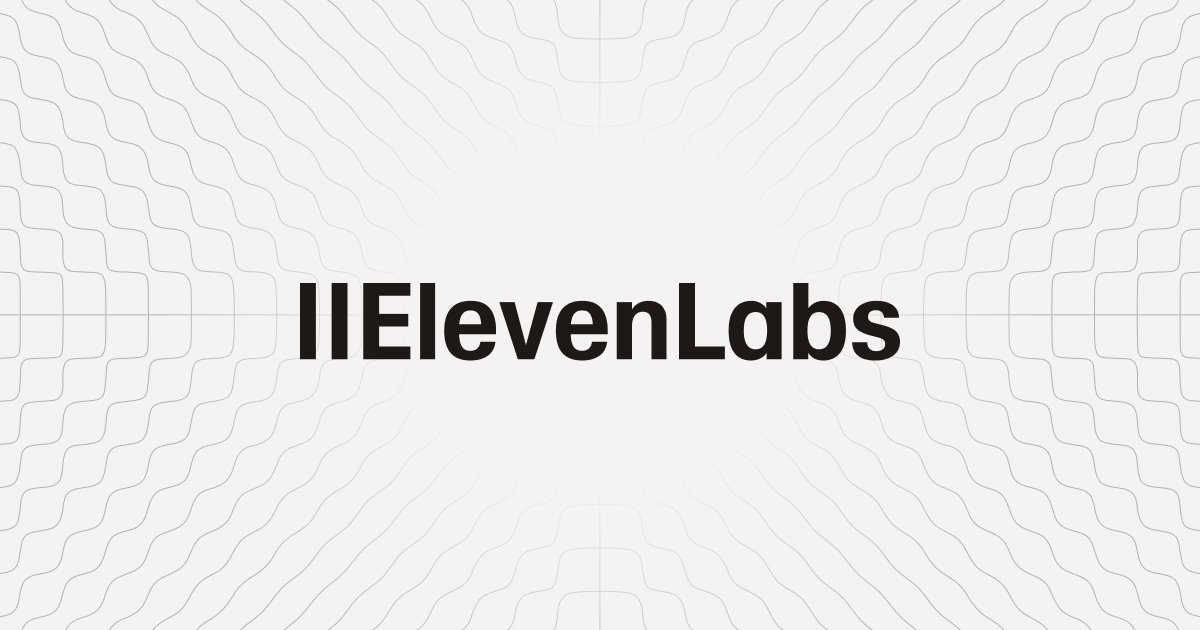 Capture d ecran de ElevenLabs