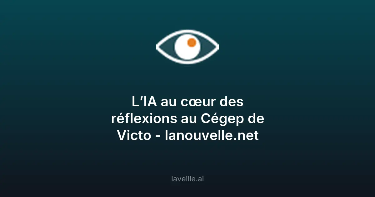 L'IA transforme l'éducation au Cégep de Victo