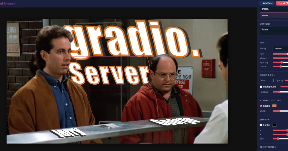 Gradio.Server : Frontend personnalisé avec backend puissant